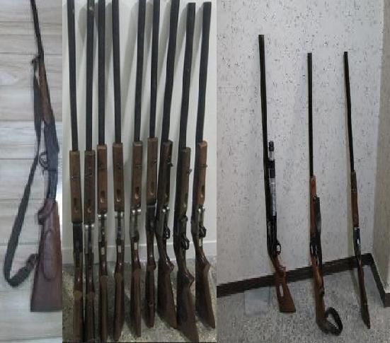جمع‌آوری سلاح‌های غیرمجاز در لنگرود