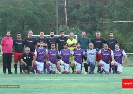 برگزاری مسابقه دوستانه فوتبال بین رسانه لاهیجان و رسانه خمام